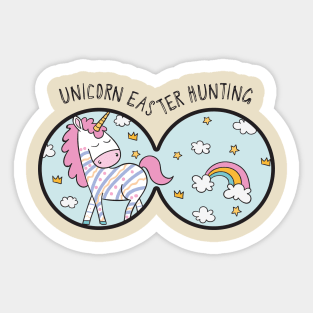 Find the Easter Unicorn Funny Holiday T-Shirt Sticker